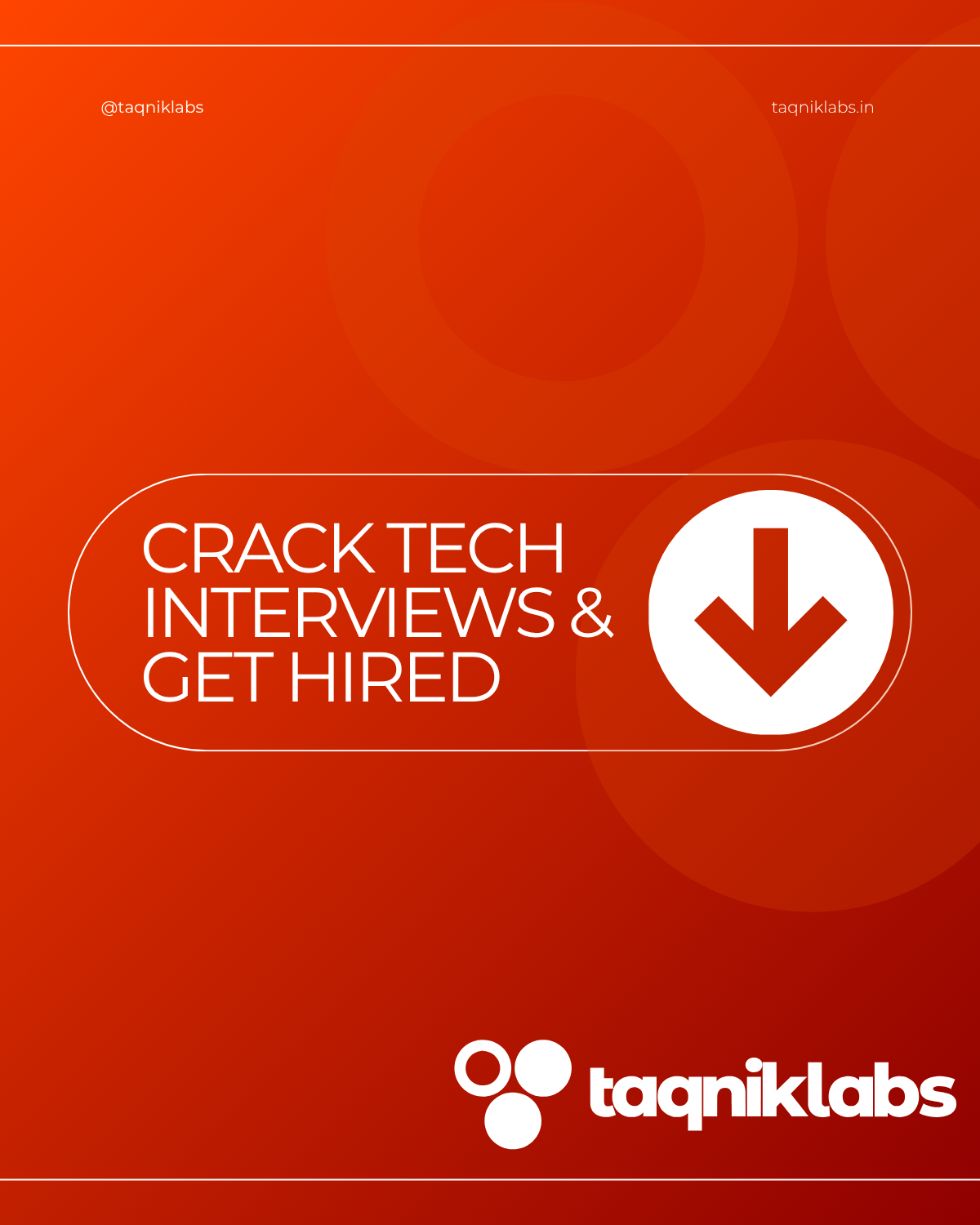 Crack Tech Interviews & Get Hired - Masterclass